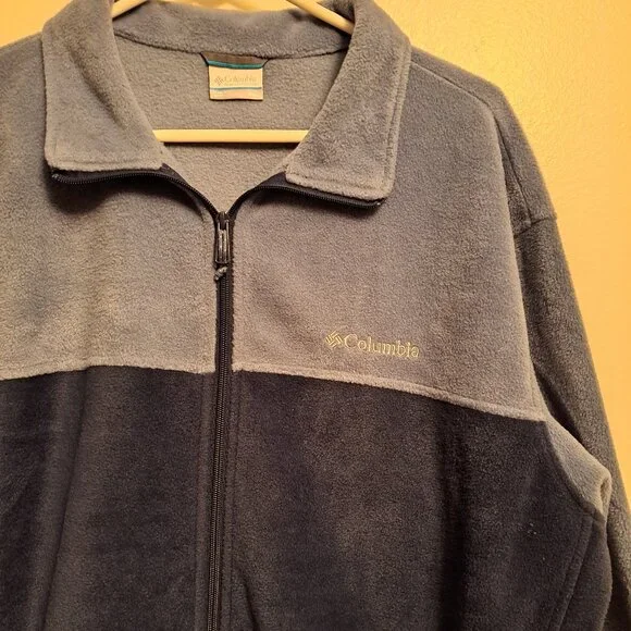 Columbia Steens Mountain Full-Zip Fleece Jacket for Men in Two Tone Blue - Picture 3 of 8